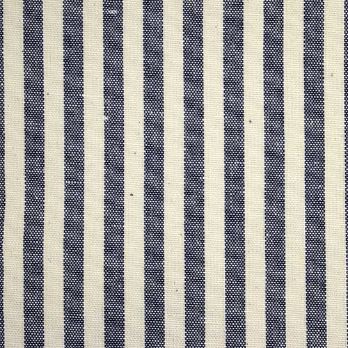 Tmavě modrá metráž - pruhy střední