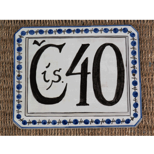 Domovní číslo vzor 33