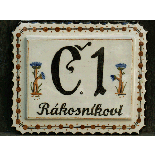 Domovní číslo vzor 35