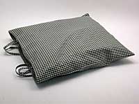 Potah na sedák - tm. zelený (kostky malé)