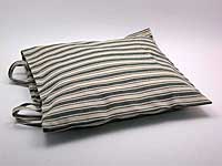 Potah na sedák - tm. zelený (pruhy velké)