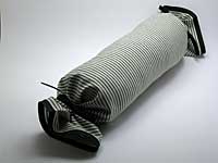 Potah na váleček - tm. zelený (pruhy malé)