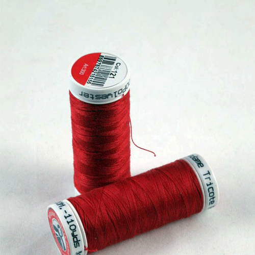 Světle červená metráž - kostky střední