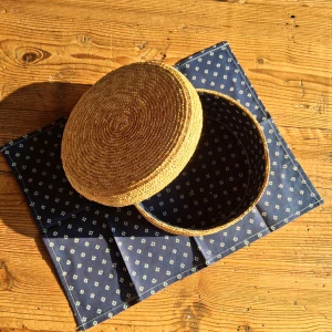 Chlebník kulatý přírodní - modrotisk