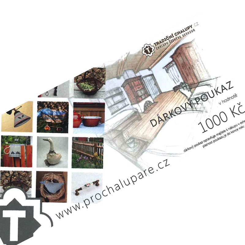 Dárkový poukaz v hodnotě 1 000,- Kč
