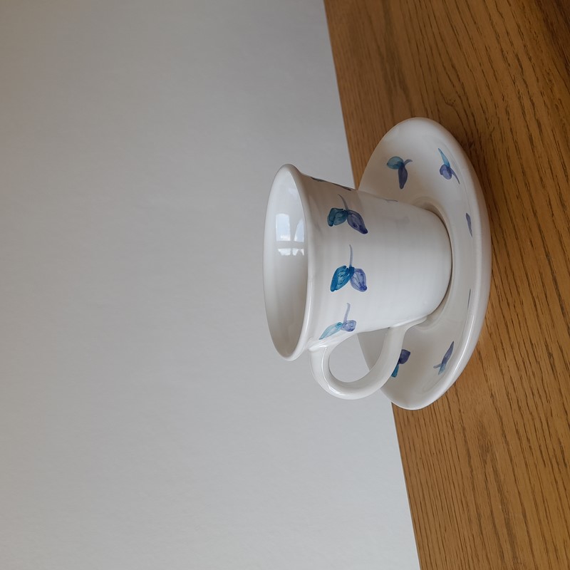 Šálek s podšálkem ručně malovaný