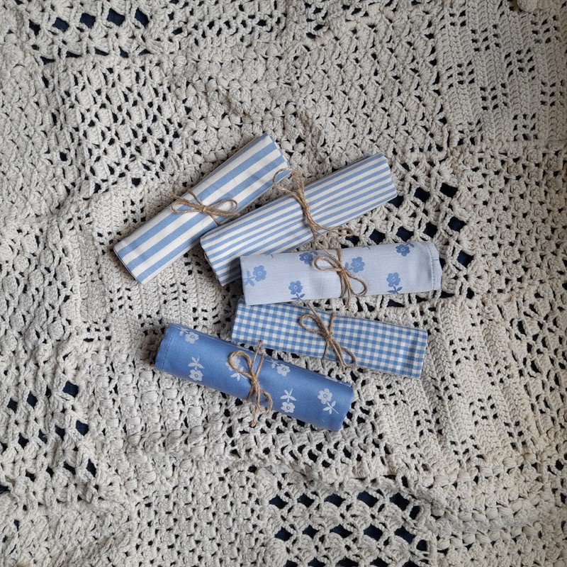 Utěrka sv. modrá s pruhy