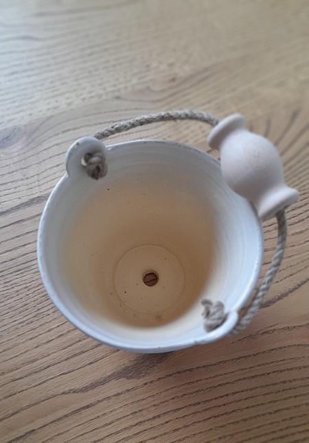 Obal na květináč menší s uchem