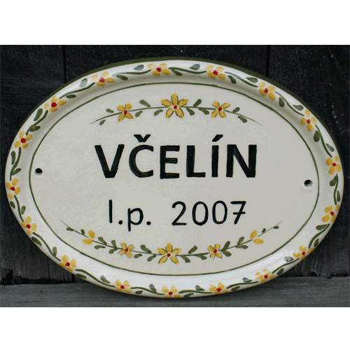 Domovní číslo vzor 1