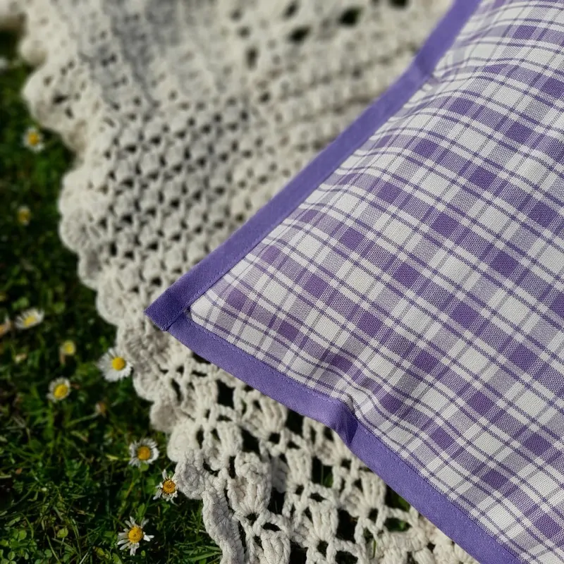 Polštářek - fialový (kostky velké)