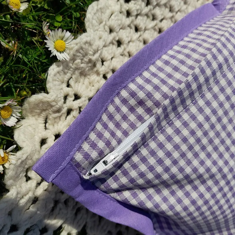 Polštářek - fialový (kostky malé)