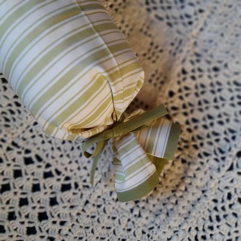 Potah na váleček - sv. zelený (pruhy velké)