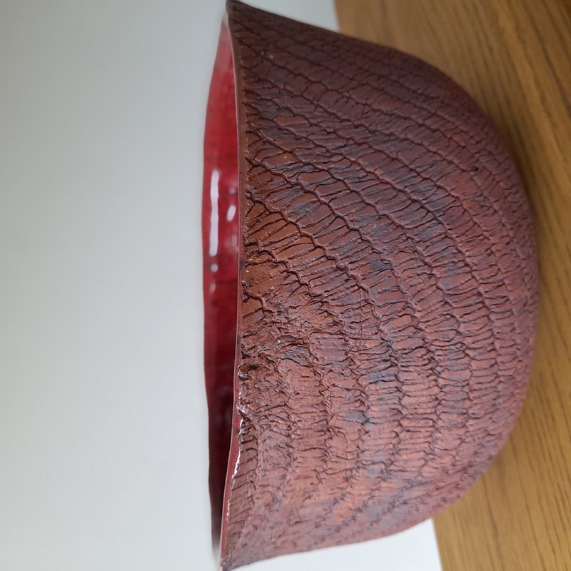 Keramická mísa velká červená