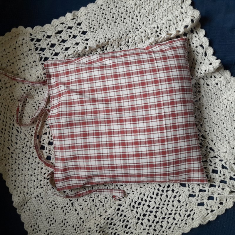 Potah na sedák - tm. červený (kostky velké)