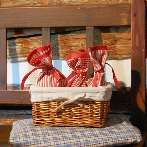 Pytlík - sv. červený (pruhy malé)