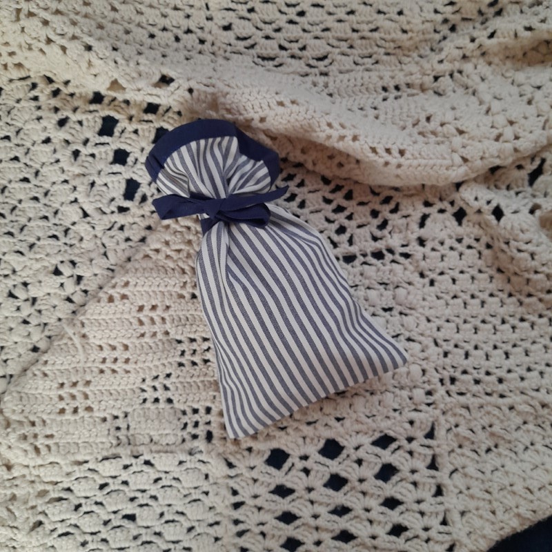 Pytlík - tm. modrý (pruhy malé)