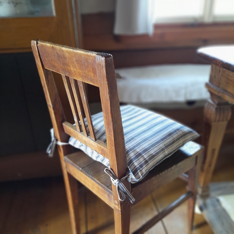 Potah na sedák - tm. modrý (pruhy velké)