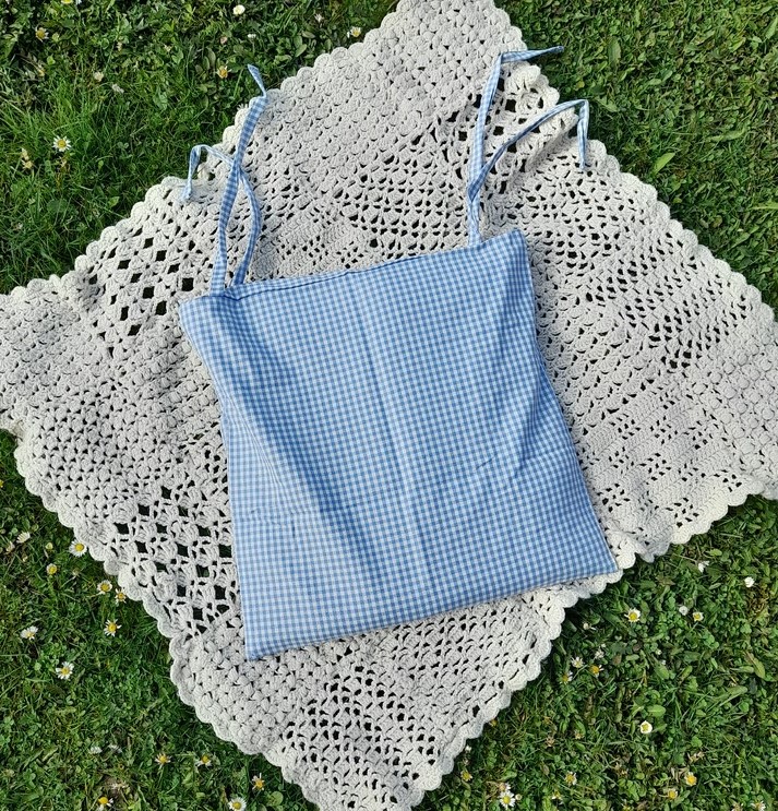 Potah na sedák - sv. modrý (kostky malé)