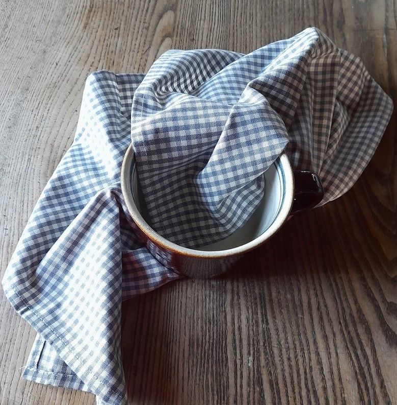 Utěrka šedá (kostky malé)