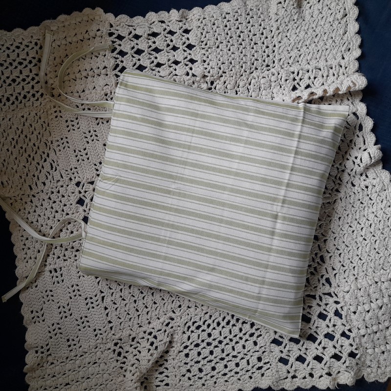 Potah na sedák - sv. zelený (pruhy velké)