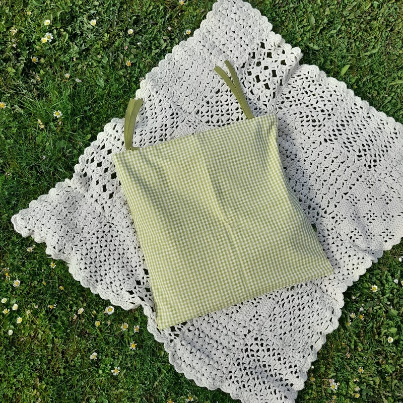 Potah na sedák - sv. zelený (kostky malé)