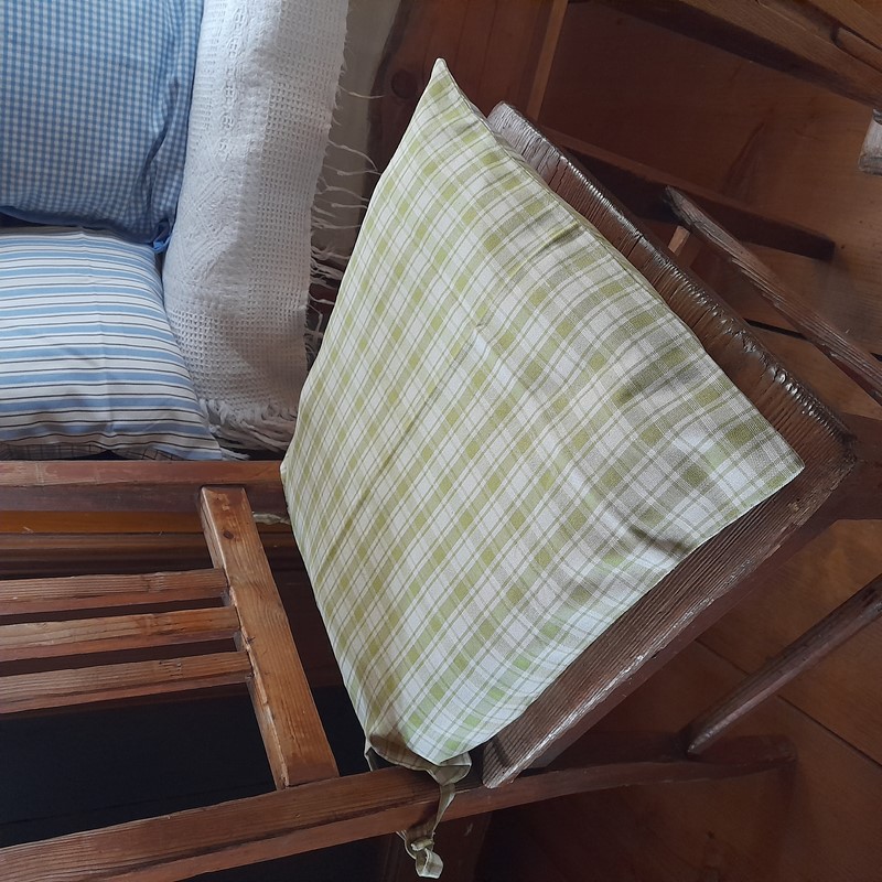 Potah na sedák - sv. zelený (kostky velké)