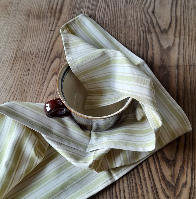 Utěrka sv. zelená (pruhy velké)