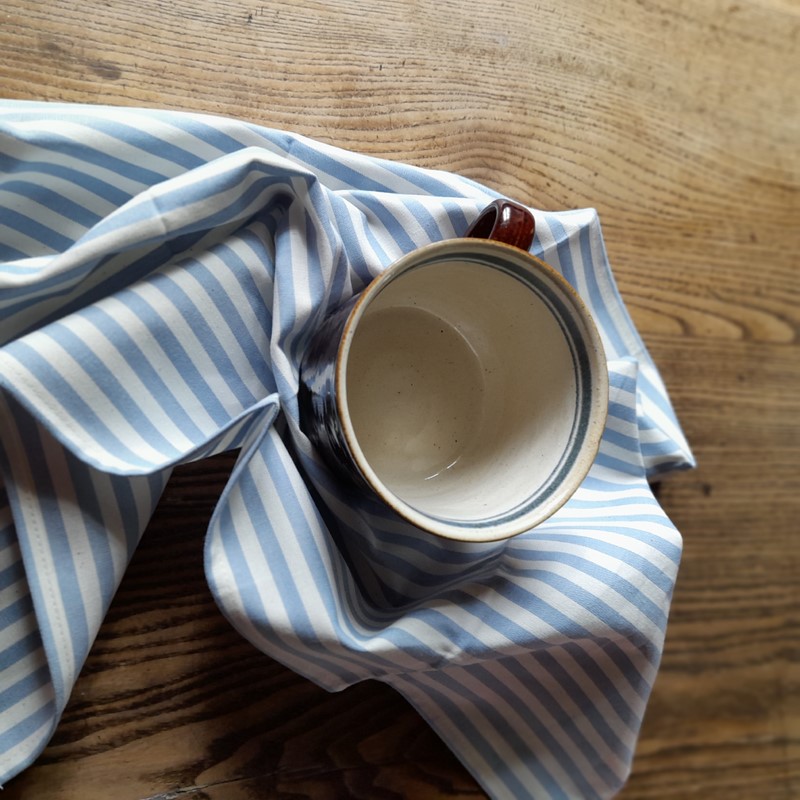 Utěrka sv. modrá s pruhy