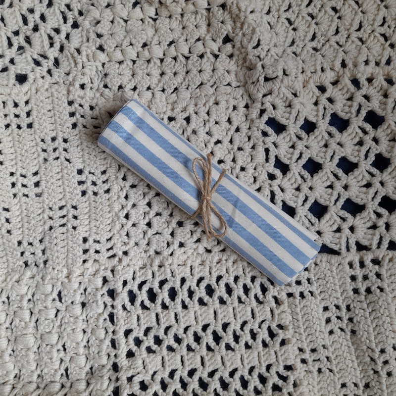 Utěrka sv. modrá s pruhy